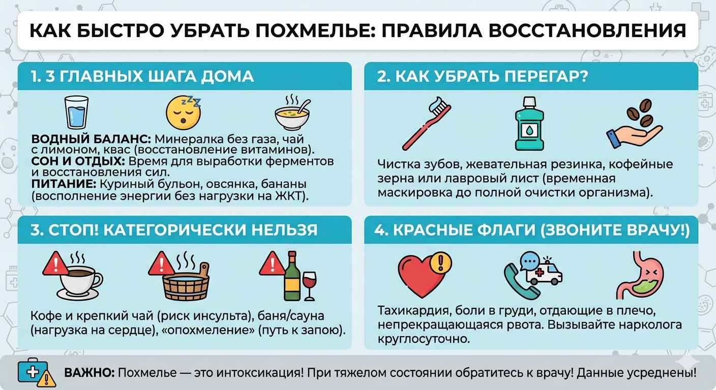 Инфографика как убрать похмелье: методы детоксикации дома, продукты от похмелья
